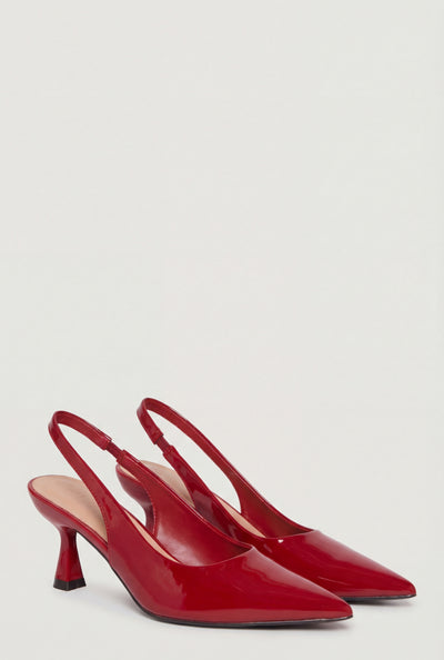 Sara Pointed Toe Spool Slingback Pumps