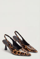Sara Pointed Toe Spool Slingback Pumps