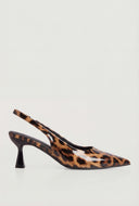Sara Pointed Toe Spool Slingback Pumps