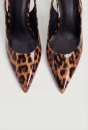 Sara Pointed Toe Spool Slingback Pumps
