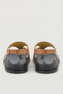 Metallic Toe Loop Footbed Sandals