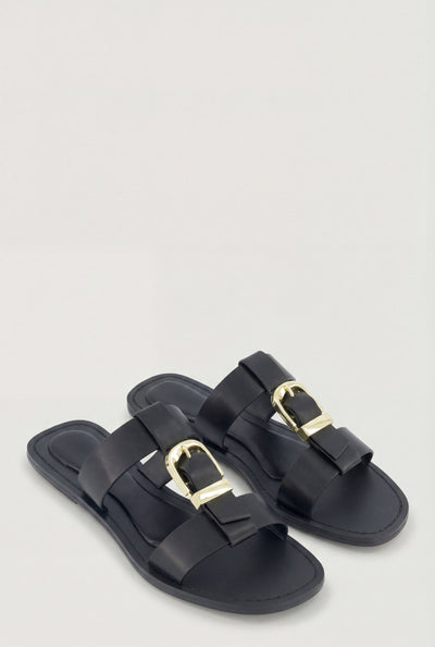 Wrenley Buckle Strap Slide Sandals