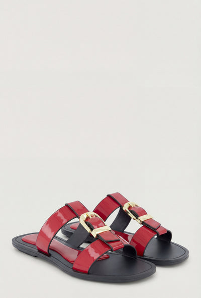 Wrenley Buckle Strap Slide Sandals