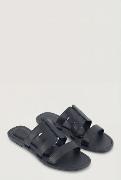 Cutout Slide Sandals