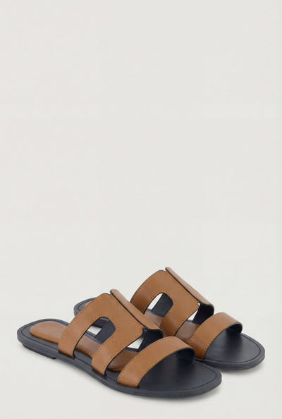 Cutout Slide Sandals