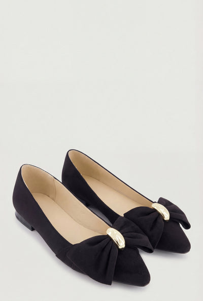 Bow Pointed Toe Flats