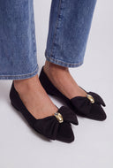 Bow Pointed Toe Flats