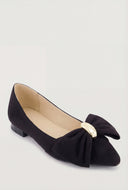 Bow Pointed Toe Flats