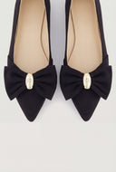 Bow Pointed Toe Flats