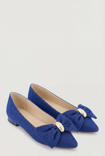 Bow Pointed Toe Flats