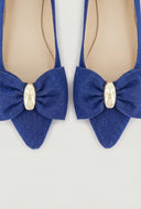 Bow Pointed Toe Flats