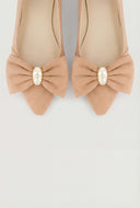 Bow Pointed Toe Flats