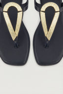 Ophelia Ankle Strap Thong Sandals