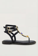 Charm Gladiator Thong Sandals