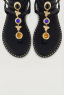 Charm Gladiator Thong Sandals