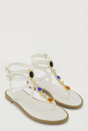 Charm Gladiator Thong Sandals
