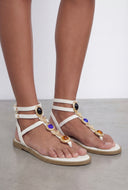 Charm Gladiator Thong Sandals