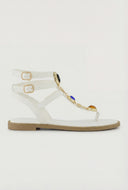 Charm Gladiator Thong Sandals