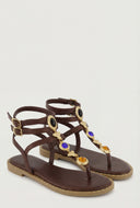 Charm Gladiator Thong Sandals