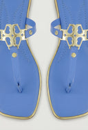 Metallic Pendant Thong Sandals