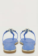 Metallic Pendant Thong Sandals