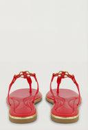 Metallic Pendant Thong Sandals