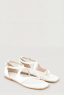 Strappy Toe Loop Ankle Strap Sandals