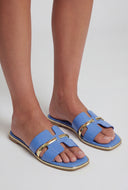 Hayden Band Metallic Threaded Sandals