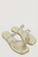 Glam Butterfly Toe Loop Sandals