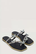 Glam Butterfly Toe Loop Sandals