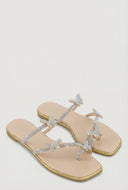 Glam Butterfly Toe Loop Sandals