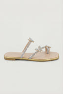 Glam Butterfly Toe Loop Sandals
