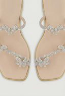 Glam Butterfly Toe Loop Sandals