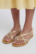 Strappy Toe Loop Flat Sandals