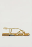 Strappy Toe Loop Flat Sandals