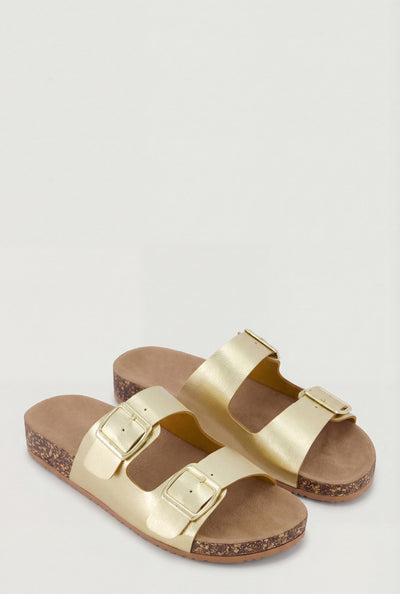 Legacy Buckle Strap Cork Footbed Sandals