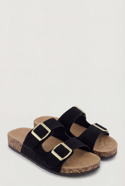 Legacy Buckle Strap Cork Footbed Sandals