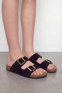 Legacy Buckle Strap Cork Footbed Sandals