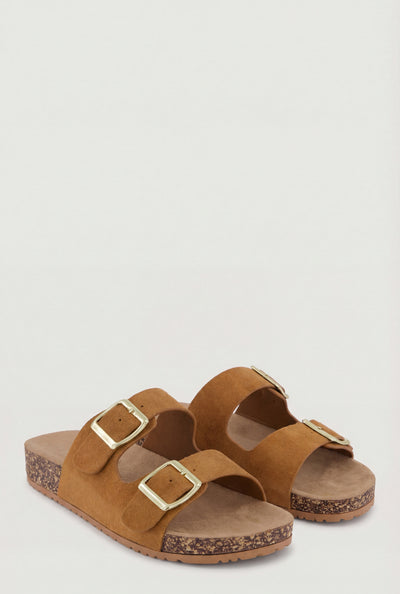 Legacy Buckle Strap Cork Footbed Sandals