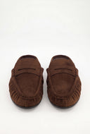 Lottie Faux Suede Loafer Mules
