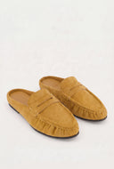 Lottie Faux Suede Loafer Mules