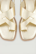 Cross Strap Ankle Sandals