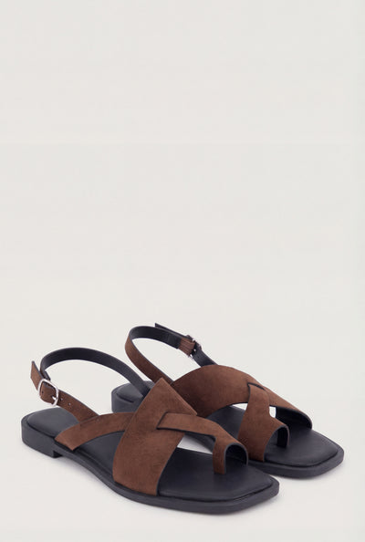 Cross Strap Ankle Sandals