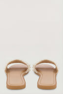 Faux Pearl Glam Slide Sandals