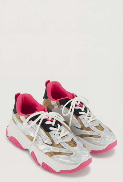 Chunky Platform Lace-Up Sneakers