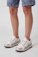 Cleo Chevron Detail Rope Lace-Up Sneakers