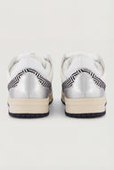 Cleo Chevron Detail Rope Lace-Up Sneakers