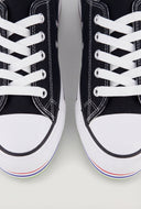 Multi Stripe Platform Canvas Sneakers