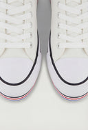 Multi Stripe Platform Canvas Sneakers