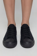 Rachel Canvas Lace-Up Cap Toe Sneakers